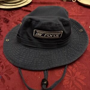 us air force bucket hat large blue With Strap